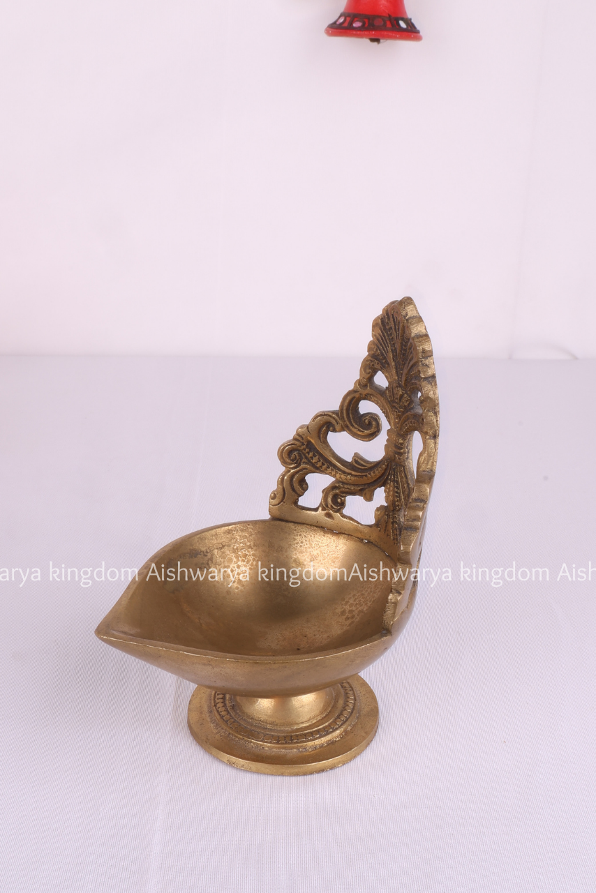 Brass Flower Vilakku