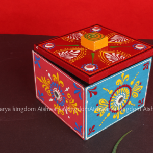 Hand Crafted Painted Wooden Box | Decorative Storage Box
