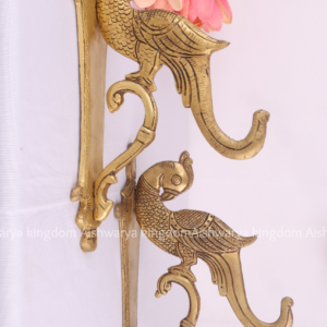Brass Peacock Wall Mount Bracket