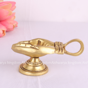 Brass Diya Hand Model
