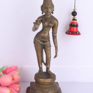 Brass Parvathi Statue (Bronze Finish)