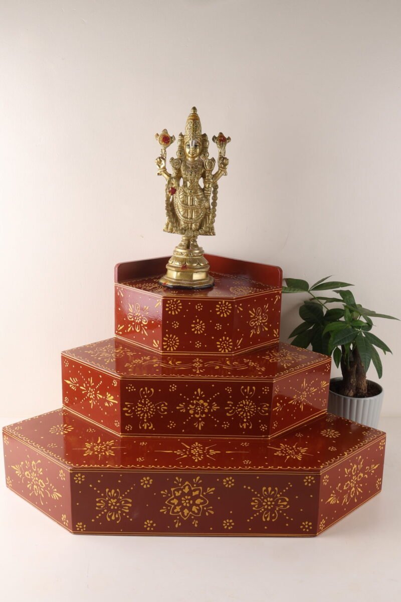 Wooden Golu Padi - Brown
