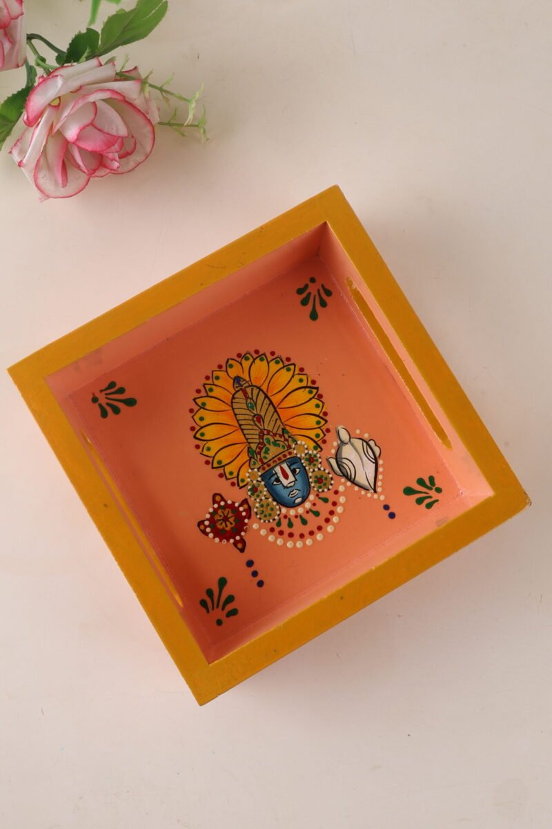 Hand painted balaji tray