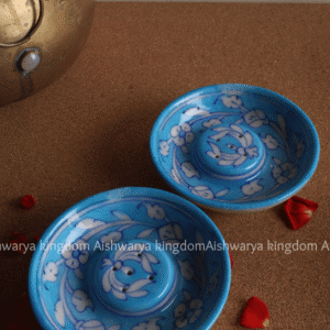 Blue Pottery Incense Stick Holder | Handmade Decor