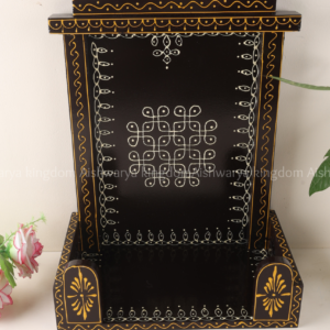 Wooden Pooja Mandir - Black
