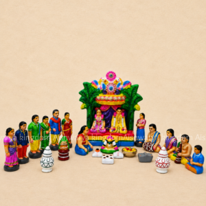 Kalyanam Set Big Clay Golu Bommai | Navarathri