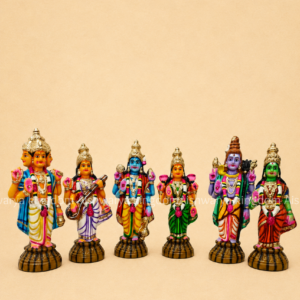 Mummoorthigal Set Clay Golu Dolls | Navarathri