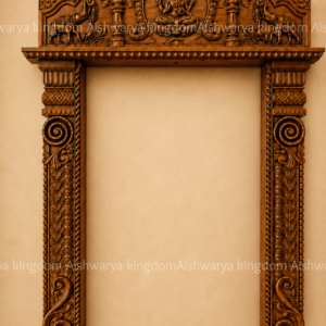 Gajalakshmi Panel Side Pillar Pooja Room Setup