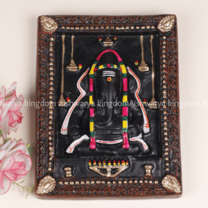 Karpaga Vinayagar Round Wall Frame | Ganesha Decor