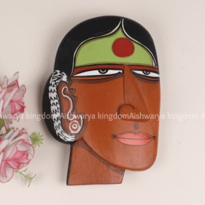 Jamini Roy Style Women Face Wall Hanging