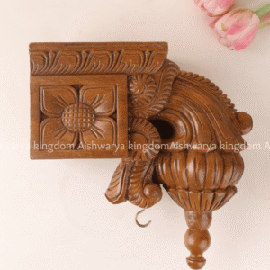 Gundu Bodhil Brown Wooden Wall Bracket