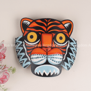 Jamini Roy Style Tiger Painting Wall Hanging