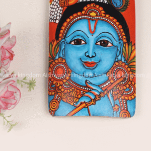 Kerala Mural Krishna with Flute Painting