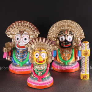 Puri Jagannath golu doll set paper mache with Balabhadra Subhadra