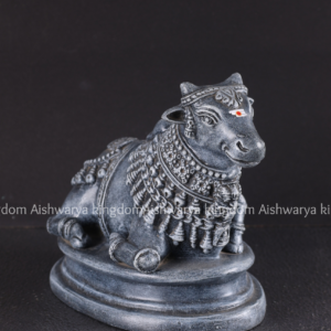 Nandi golu doll paper mache stone finish with detailed carving