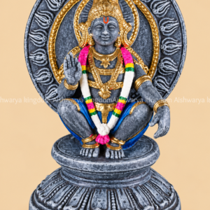 Ayyappan golu doll paper mache with gold crown for Navaratri