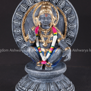 Ayyappan golu doll paper mache with gold crown for Navaratri