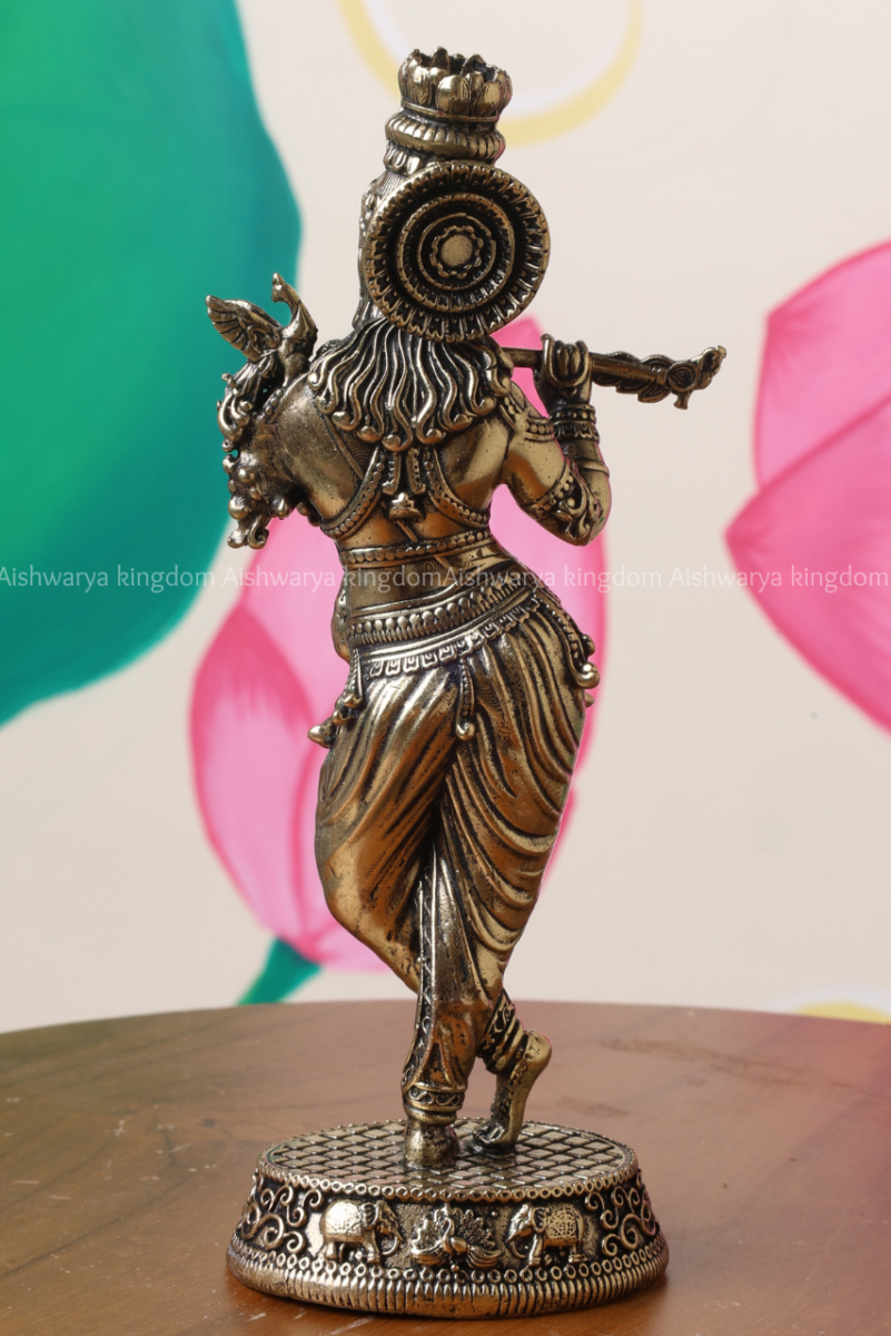 Brass Lord Krishna Statue