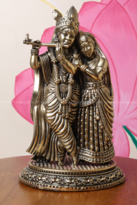 Radha Krishna Brass Idol