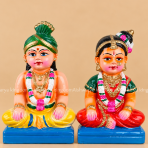 Kalyana Mama Mami Sitting Set 9 Inch Sand Dolls