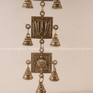 Brass Namam Sangu Chakram hanging with Bell