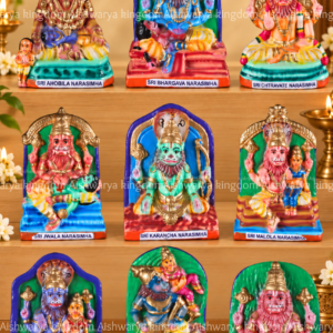 Nava Narasimha golu doll set paper mache 9 pieces