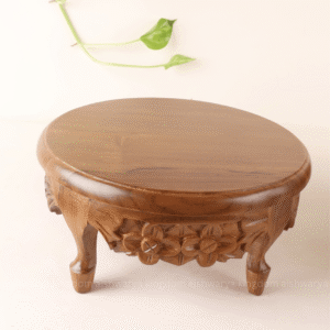 Teak wood round Stool