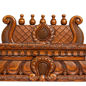 Wooden gopuram for pooja room natural polish