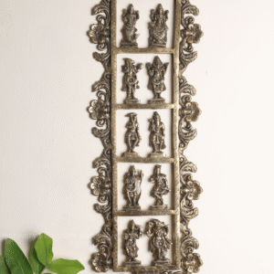 brass dhasavatharam wall mount