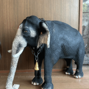fiber elephant showpiece