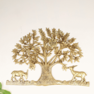 brass kalpaviruksha with deers